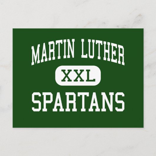 Martin Luther – スパルタン – 高 – グリーンデール ポストカード (正面)