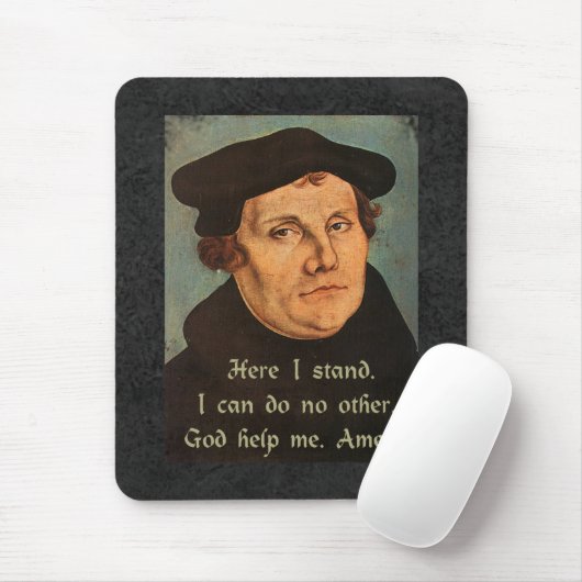Martin Luther Here I Stand Quotation マウスパッド (マウス)