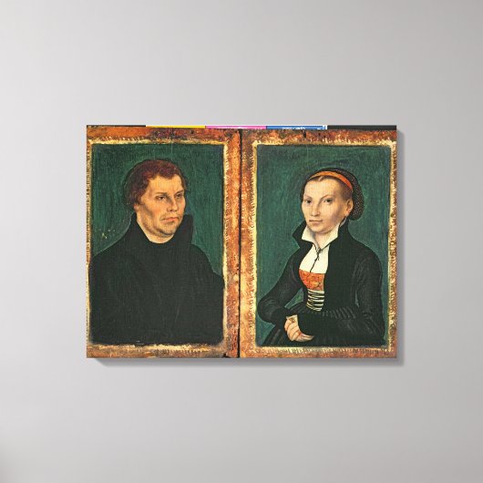 Martin Luther, Katharina von Bora, c.1526 キャンバスプリント (正面)