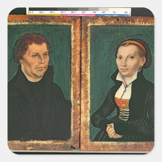 Martin Luther, Katharina von Bora, c.1526 スクエアシール (正面)