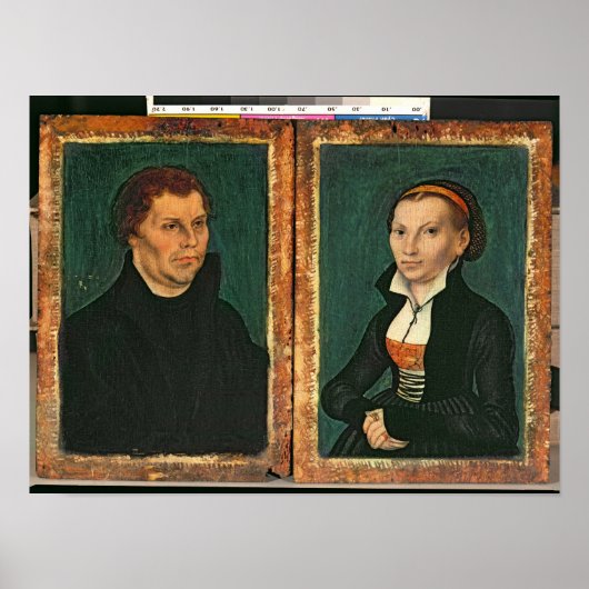 Martin Luther, Katharina von Bora, c.1526 ポスター (正面)