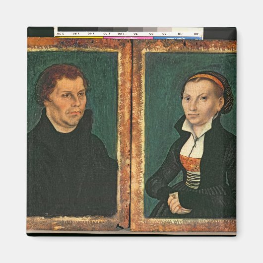 Martin Luther, Katharina von Bora, c.1526 マグネット (正面)