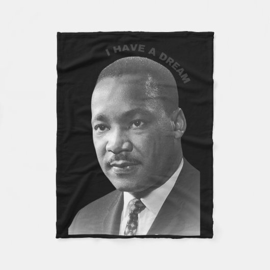 Martin Luther King_i夢のステッカー フリースブランケット (正面)