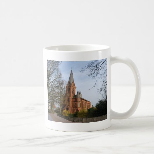 Martin-Luther-Kirrche in Löhne コーヒーマグカップ (右)