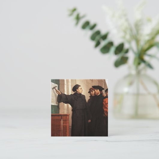 Martin Luther Nailing 95論文 スクエア名刺 (スタンド正面)