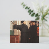 Martin Luther Nailing 95論文 ポストカード (スタンド正面)