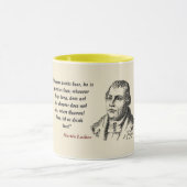 Martin Luther Quote On Beer Drinkers マグカップ (中央)