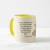 Martin Luther Quote On Beer Drinkers マグカップ (正面左)