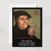 Martin Luther "StinkeFinger" ポストカード (正面/裏面)