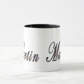 Martin, Name, Logo,_ Black Combo Coffee Mug. マグカップ (中央)