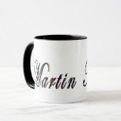 Martin, Name, Logo,_ Black Combo Coffee Mug. マグカップ (正面左)