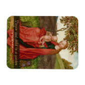 Martin Schongauer CC0942 Virgin and child garden マグネット (横)