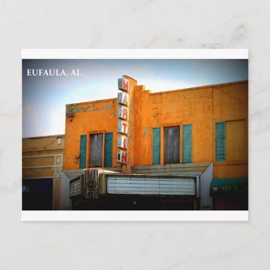 MARTIN THEATER - EUFAULA, ALABAMA ポストカード (正面)