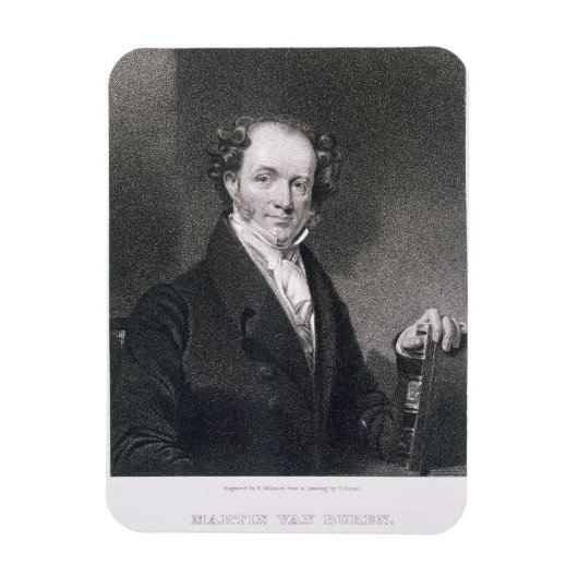 Martin Van Buren、E. Wellmoreによる彫刻(彫刻) マグネット (縦)