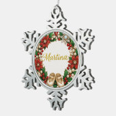 Martina Baby’s First Christmas Keepsake Ornament スノーフレークピューターオーナメント (右)
