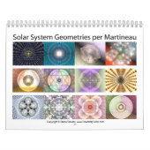 Martineauごとの太陽系の幾何学 カレンダー (カバー)