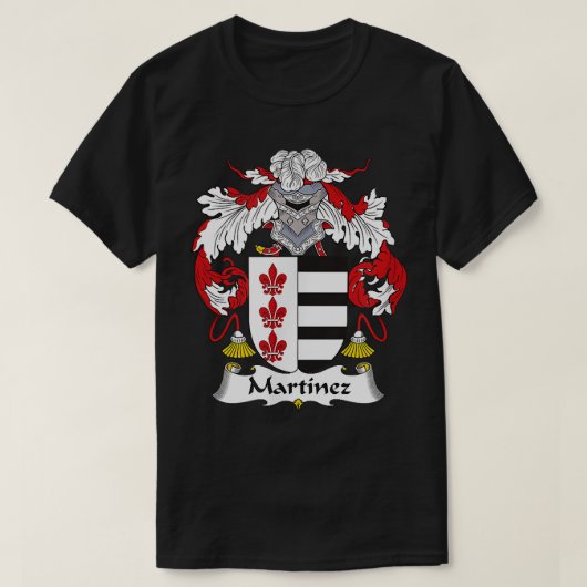 Martinez Coat of Arms Family Crest Tシャツ (デザイン正面)