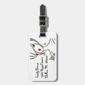 martiniで「DIVA」をパーソナライズ ラゲッジタグ (正面縦)