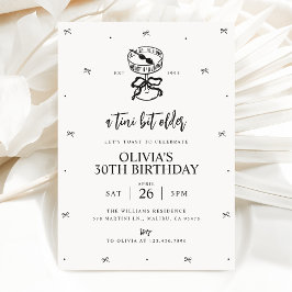 Martiniをテーマにした誕生日招待状、Tiniビットより古い 招待状