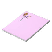 MARTINIガラスのメモ帳の少女(Lav) ノートパッド (回転)