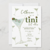 Martiniテーマパーティーデジタルおよび印刷可能 招待状 (正面)