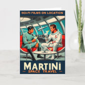 Martini宇宙旅行ポスターSci-Fiフィルム宇宙 カード (正面)