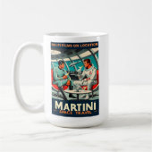 Martini宇宙旅行ポスターSci-Fiフィルム宇宙 コーヒーマグカップ (左)