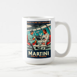 Martini宇宙旅行ポスターSci-Fiフィルム宇宙 コーヒーマグカップ