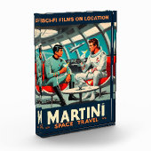 Martini宇宙旅行ポスターSci-Fiフィルム宇宙 フォトブロック (左)