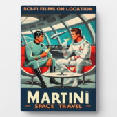 Martini宇宙旅行ポスターSci-Fiフィルム宇宙 フォトプラーク (正面)