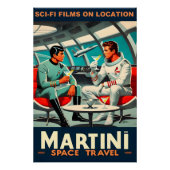 Martini宇宙旅行ポスターSci-Fiフィルム宇宙 ポスター (正面)