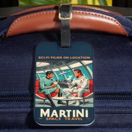 Martini宇宙旅行ポスターSci-Fiフィルム宇宙 ラゲッジタグ