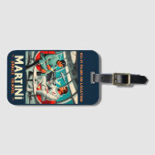 Martini宇宙旅行ポスターSci-Fiフィルム宇宙 ラゲッジタグ (正面横)