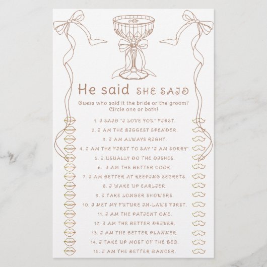 Martini弓の手を引いた彼は彼女はゲームを言った (正面)