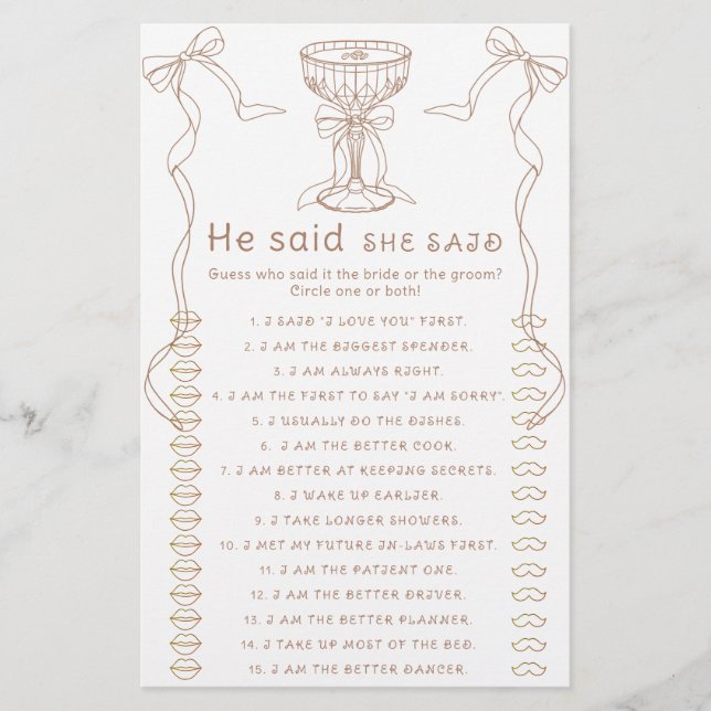 Martini弓の手を引いた彼は彼女はゲームを言った (正面)