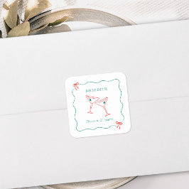 Martini応援から21歳の誕生日パーティー スクエアシール