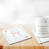 Martini応援から21歳の誕生日パーティー スクエアペーパーコースター