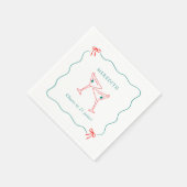 Martini応援から21歳の誕生日パーティー スタンダードカクテルナプキン (角)