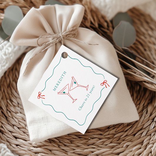 Martini応援から21歳の誕生日パーティー フェイバータグ