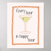Martini毎時間は幸せな時間である ポスター (正面)