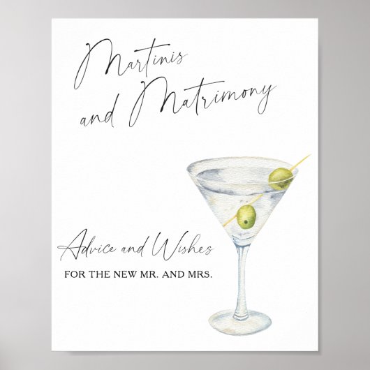 Martini -アドバイスと新婚の願い ポスター (正面)