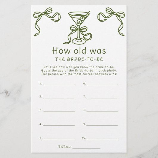 Martini – 新婦は何歳の頃にゲームをしていた (正面)