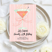 Martini and a Bow Milestone Birthday 招待状