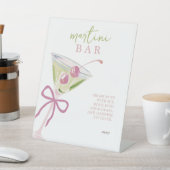 Martini Bar Chic Modern Bridal Shower 台座サイン (インサイチュ)