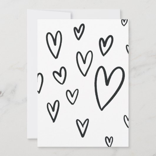 Martini Bikini Doodles Beach Bachelorette’s Party 招待状 (裏面)