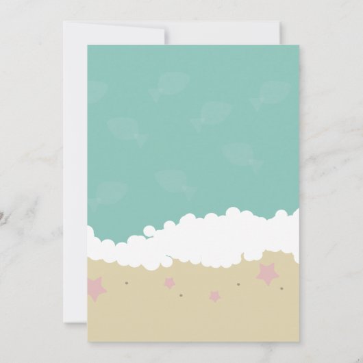 Martini Bikini Fun Beach Bachelorette’s Party 招待状 (裏面)