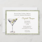 Martini Bridalシャワーの招待 招待状 (正面)