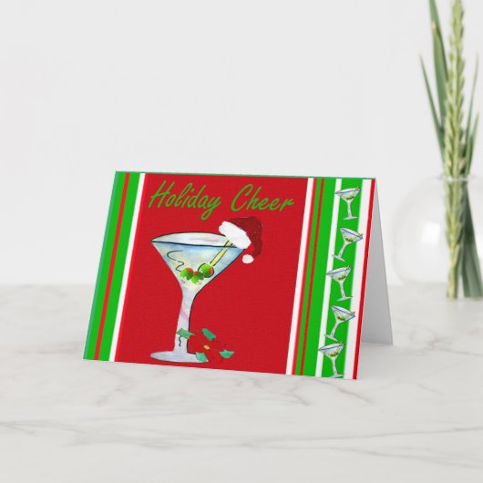 Martini Christmas Holiday Christmas cards シーズンカード (正面)