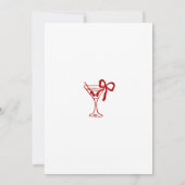 Martini Cocktail A Tini Bit Older 30th Birthday 招待状 (裏面)