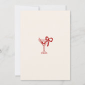 Martini Cocktail A Tini Bit Older 30th Birthday 招待状 (裏面)